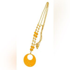 Rialto Gold Circle Pendant Necklace